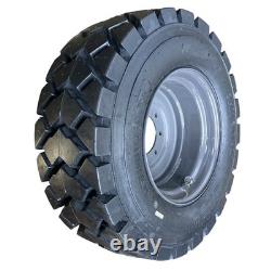 4-HD 14X17.5 SKS-6 L-5 Skid Steer Tires on Gray Rims for Case, New Holland & more