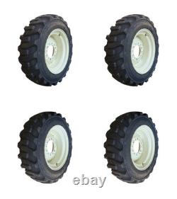 4-HD 27X8.50-15 XD2010 Skid Steer Tires/Rims for Case, New Holland & more(6 LUG)
