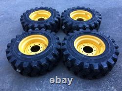 4-HD Camso SKS753 12-16.5 Skid Steer Tires/Rims for New Holland LS180 & more