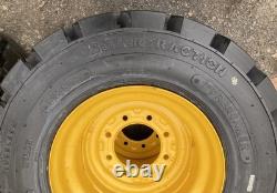 4-HD FOAM FILLED 12-16.5 SKS-7 Skid Steer Tires/Rims for New Holland LS180 &more