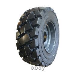 4-Heavy Duty 12-16.5 SKS-7 Skid Steer Tires/Rims, Case, New Holland Gray-12X16.5