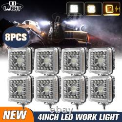 4 LED Work Lights Fit New Holland Skid Steer L185 L190 L250 L255 L465 L565 L86