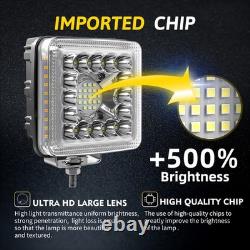 4 LED Work Lights Fit New Holland Skid Steer L185 L190 L250 L255 L465 L565 L86