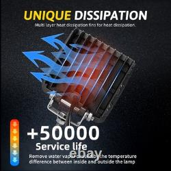 4 LED Work Lights Fit New Holland Skid Steer L185 L190 L250 L255 L465 L565 L86