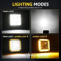 4 LED Work Lights Fit New Holland Skid Steer L185 L190 L250 L255 L465 L565 L86