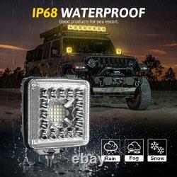 4 LED Work Lights Fit New Holland Skid Steer L185 L190 L250 L255 L465 L565 L86