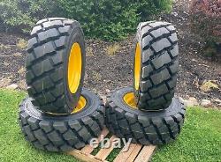 4 NEW Heavy Duty 12-16.5 Skid Steer Tires/Wheels/Rims for New Holland 12X16.5