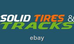 4 No Flats 12-16.5/12x16.5/33x12-20 Solid Skid Steer Tires + rims Heavy Duty