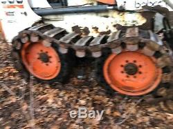 4 tires and wheels Ty solid 33x12-20 replaces 12 16.5 Skid steer bobcat 863