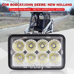 4PCS TL650 LED Work Tractor Light For Ford New Holland Skid Steer High/low Beam