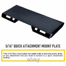 5/16 Quick Attachment Mount Plate for Kubota Bobcat Skid Steer Grade 50 Steel