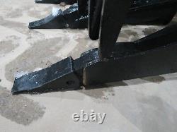 84 Inch skid steer MS Attachments root rake grapple Heavy Duty Cat Case Bobcat