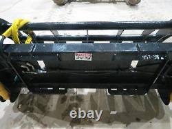84 Inch skid steer MS Attachments root rake grapple Heavy Duty Cat Case Bobcat