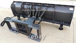 96 CID HD SNOW PLOW ATTACHMENT Hydraulic Angle Blade Bobcat Skid Steer Loader
