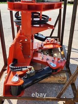 AGT Tree Shear Skid Steer Attachment Hydraulic Forestry Grapple Grabber Bobcat