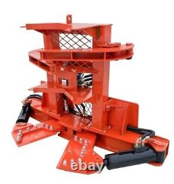 AGT Tree Shear Skid Steer Attachment Hydraulic Forestry Grapple Tree Grabber
