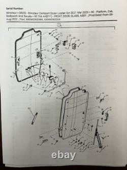 Case DL550, TV620B, New Holland C362 Skid Steer Front Glass Windshield Kit Used