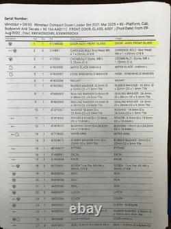 Case DL550, TV620B, New Holland C362 Skid Steer Front Glass Windshield Kit Used