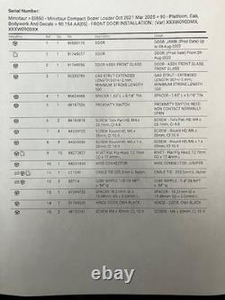 Case DL550, TV620B, New Holland C362 Skid Steer Front Glass Windshield Kit Used