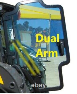 Case New Holland Dual Arm LEXAN Polycarbonate Forestry Demo Door Skid Steer 1/2