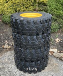 FOAM FILLED 12-16.5 SKS-9 Skid Steer Tires/Rims for New Holland LS180 & more