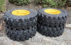 FOAM FILLED 12-16.5 SKS-9 Skid Steer Tires/Rims for New Holland LS180 & more