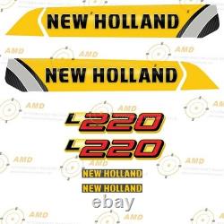 Fits L220 New Holland Skid Steer Replacement Decals