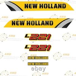 Fits L221 New Holland Skid Steer Replacement Decals