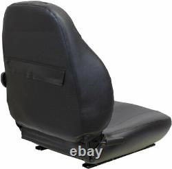 Fits New Holland L778 Skid Steer Seat Assembly Black Vinyl