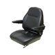 Fits New Holland L778 Skid Steer Seat Assembly withArms Black Vinyl