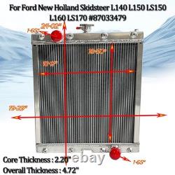 For Ford New Holland L140 L150 LS150 L160 LS170 Skid Steer Radiator OE#87033479