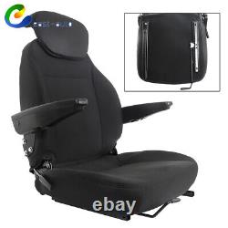 For New Holland Loader/ Backhoe Seat Assy Fits Various Models Black Cloth New