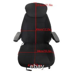 For New Holland Loader/ Backhoe Seat Assy Fits Various Models Black Cloth New