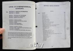 GENUINE New Holland LS160 LS170 Skid Steer Loader Workshop Service Repair Manual