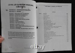GENUINE New Holland LS160 LS170 Skid Steer Loader Workshop Service Repair Manual