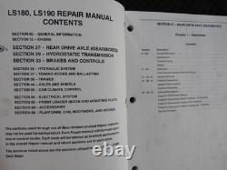 GENUINE New Holland LS180 LS190 Skid Steer Loader Workshop Service Repair Manual