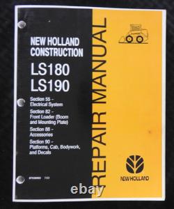 GENUINE New Holland LS180 LS190 Skid Steer Loader Workshop Service Repair Manual