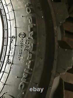 Galaxy Heavy Duty 12 x 16.5 Skid Loader Tires & Rims Set Of Four (4)