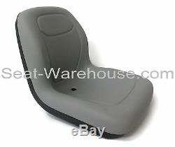 Gray HIGH BACK SEAT with Slide Track Kit for Ford New Holland Skid Steer Loader#QF