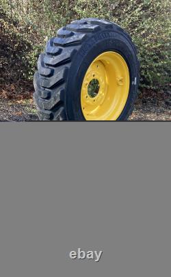 HD 10-16.5 SKS-8 Skid Steer Tires/Rims for New Holland L553, L555 & more (6LUG)