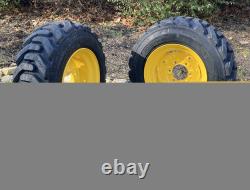 HD 10-16.5 SKS-8 Skid Steer Tires/Rims for New Holland L553, L555 & more (6LUG)