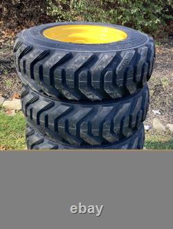 HD 10-16.5 SKS-8 Skid Steer Tires/Rims for New Holland L553, L555 & more (6LUG)