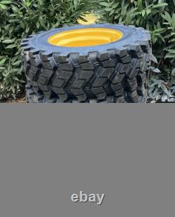 HD 10-16.5 SKS-9 Skid Steer Tires/Rims for New Holland, John Deere & more-10X16.5