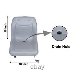 High Back Gray Seat Fits Ford New Holland Skid Steer LS190 LS190. B SL40B