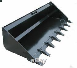 MTL Attachments 72 HD Tooth-Dirt Bucket Quick attach skid steer 3/4 AR-FREE-SHIP