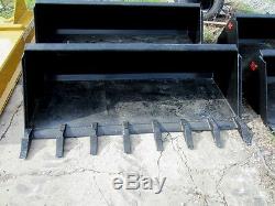 MTL Attachments 72 HD Tooth-Dirt Bucket Quick attach skid steer 3/4 AR-FREE-SHIP