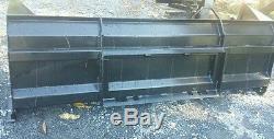 NEW 10' SKID STEER/TRACTOR LOADER SNOW BOX PUSHER PLOW BLADE cat case holland