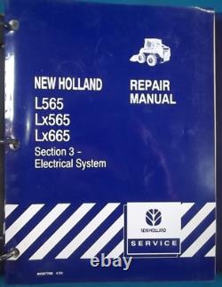 NEW HOLLAND L565 Lx565 LX665 SKID STEER SERVICE SHOP REPAIR MANUAL BOOK OEM