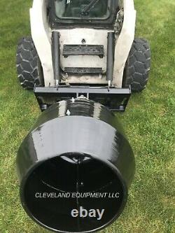 NEW PREMIER MD18 SKID STEER AUGER DRIVE ATTACHMENT with CONCRETE CEMENT MIXER BOWL