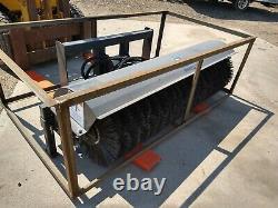 NEW Skid Steer Loader Hydraulic Sweeper Broom Attachment 72 6 feet Manual Angle